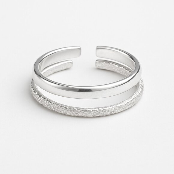 NEW Real Sterling Silver Toe Ring Set of 2 – Handmade Adjustable Toe Rings - Picture 4 of 7